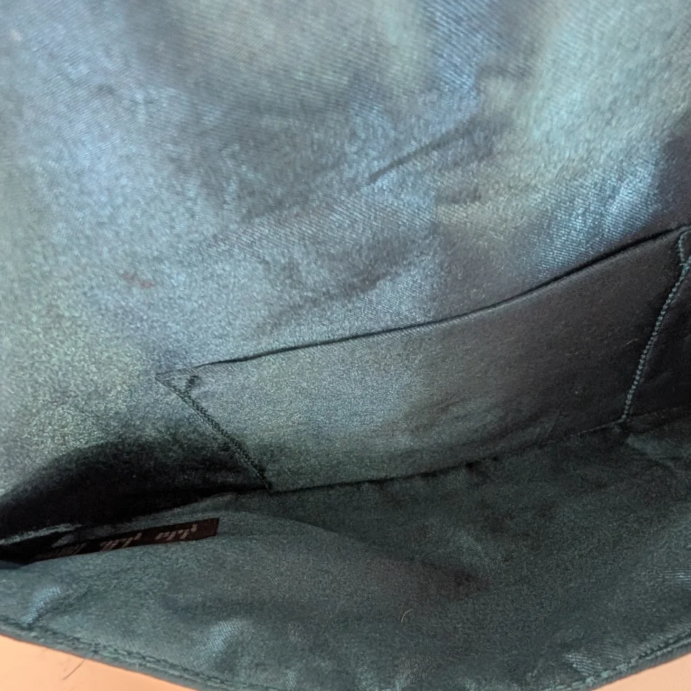 Bag Clutch Beaded Black, Blue, and Bronze Evening - Picture 3 of 4